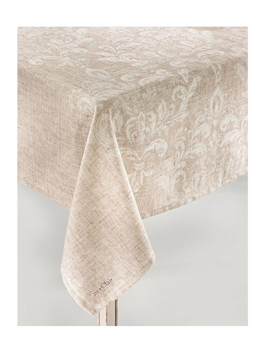 Saint Clair 1005 Polyester Stain Resistant Tablecloth Beige 140x180cm