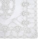 Espiel Plastic Lace Checkered Tablecloth Λευκό 135x135cm