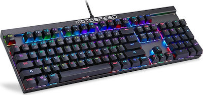 Motospeed CK103 Gaming Mechanical Keyboard with Outemu Red Switch and RGB Lighting (English UK)