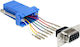 DeLock Μετατροπέας Serial female σε RJ-45 female Μπλε 1τμχ 65430