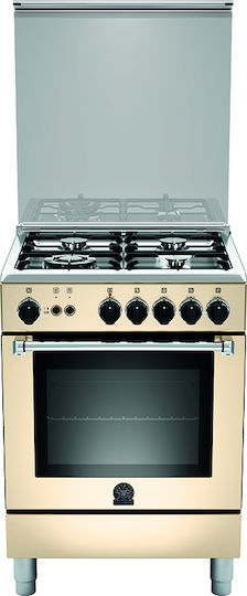 La Germania AM6 4C 81 C CR GPL Ri Gas Cooker 65lt W59.5cm. Beige