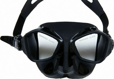 Xifias Sub Silicone Diving Mask 0817 Black Silicone Black