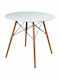Minimal Tisch Küche Holz 80x80x74.5cm