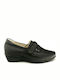 Safe Step 710 Leather Women's Moccasins in Black Color