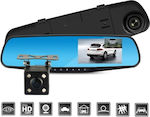 SJ54 Σετ Καθρέπτης με Κάμερα DVR Αυτοκινήτου 1080P με Οθόνη 4.3" με Κλιπ & Κάμερα Οπισθοπορείας