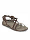 Merrell Leather Women's Flat Sandals Anatomic In Brown Colour