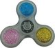 Fidget Spinner Metal Glitter Three Leaves 3 minute Metalic Argintiu