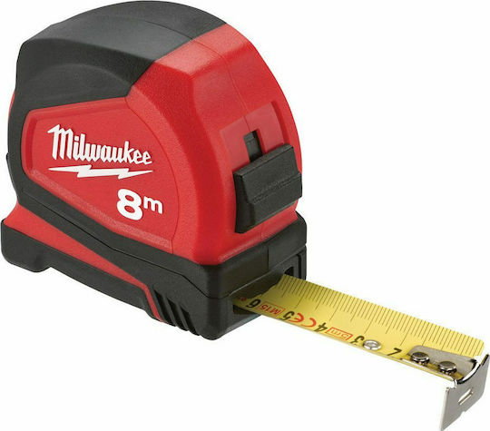 Milwaukee Μετροταινία με Αυτόματη Επαναφορά 19mm x 5m