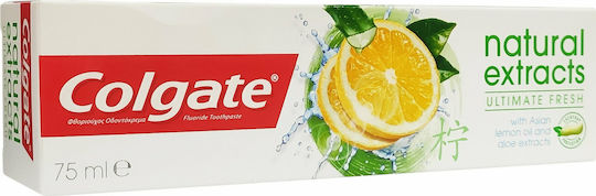 Colgate Natural Extracts Toothpaste for Whitening Asian Lemon Fragrance & Aloe Extracts 75ml