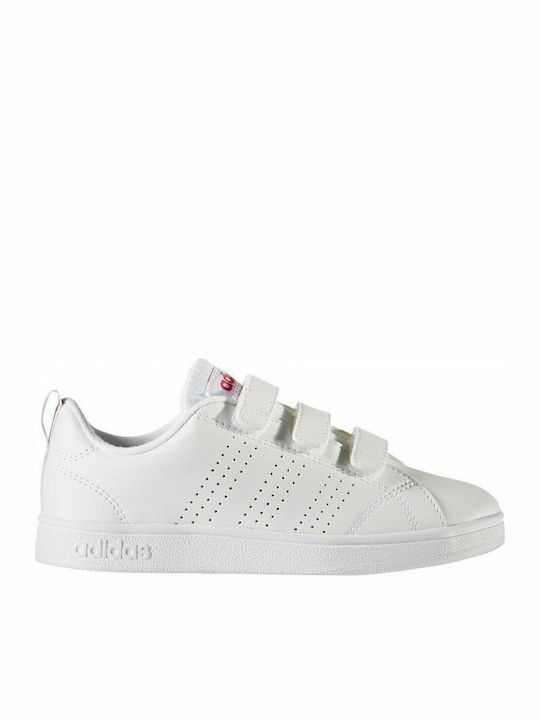 Adidas Παιδικά Sneakers VS Advantage Clean CMF με Σκρατς Cloud White / Super Pink