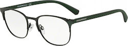 Emporio Armani Rame Ochelari Metalice Pentru Bărbați Verde Emporio Armani Rame Ochelari Metalice Pentru Bărbați Verde
