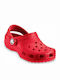 Crocs Παιδικά Ανατομικά Σαμπό Θαλάσσης Classic Κόκκινα