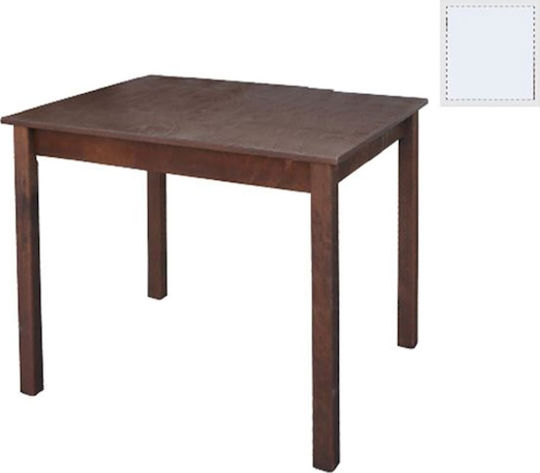 Masă Taverna Alb 120x80x75buc