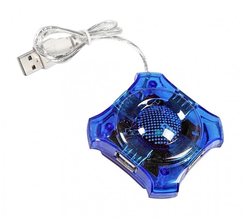 Esperanza EA150 USB 2.0 Hub 4 Θυρών με σύνδεση USB-A Μπλε