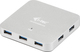 i-tec USB-Hub 7 Anschlüsse USB 3.0 mit USB-A Anschluss Silber
