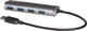 i-tec USB Hub 4 Ports USB 3.0 with USB-A Connecting to a Computer Silver