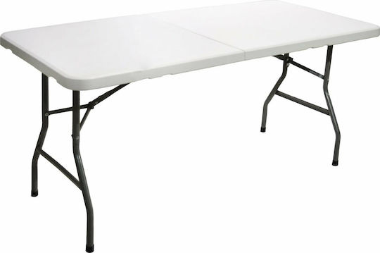 Tisch Zusammenklappbar Weiß 152x70x74cm