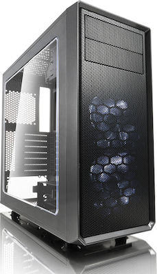 Fractal Design Focus G Midi Tower Κουτί Υπολογιστή με Πλαϊνό Παράθυρο Μαύρο