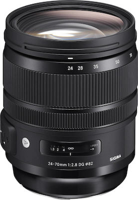 Sigma Full Frame Camera Lens 24-70mm f/2.8 DG OS HSM Art Standard Zoom / Tele Zoom / Wide Angle Zoom for Canon EF Mount Black