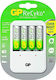 GP Batteries Powerbank PB420 Φορτιστής 4 Μπαταριών Ni-MH Μεγέθους AA/AAA Σετ με 4xAA 2100mAh σε Λευκό χρώμα