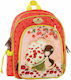 Santoro Santoro's Flower School Bag Backpack Kindergarten Multicolour with Water bottle holder