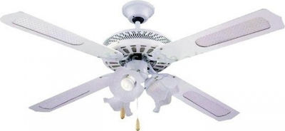 Primo PRCF-80278 Ceiling Fan 130cm with Light White