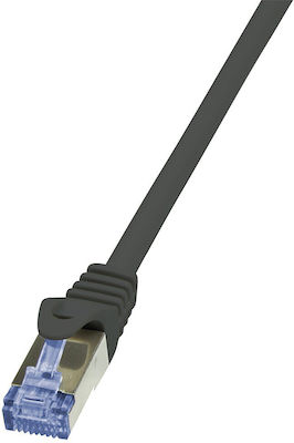 LogiLink S/FTP Cat.6a Ethernet Network Cable 5m Black 1pcs