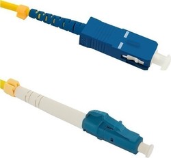 Qoltec Fiber Optic Cable LC-SC 3m Yellow 1pcs