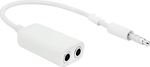 Converter 3.5mm male to 3.5mm 2x female White (CAB-0026Wa)