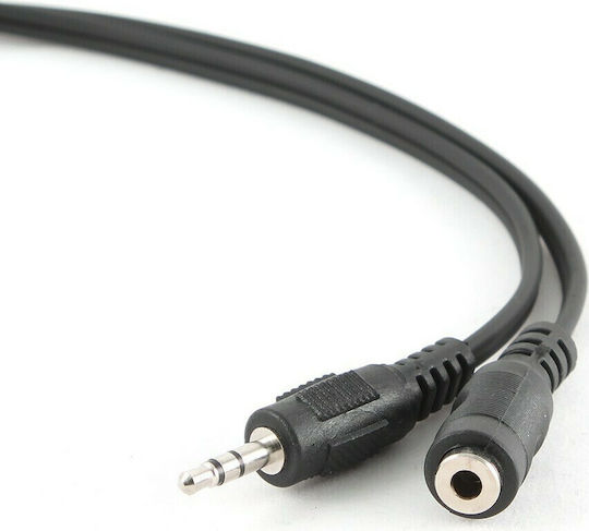 Cablexpert Καλώδιο Ήχου 3.5mm male - 3.5mm female Μαύρο 5m CCA-423-5M