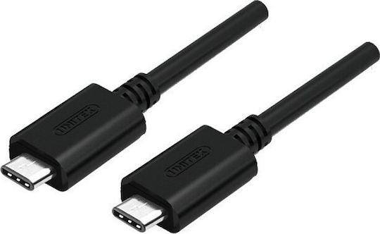 Unitek USB 3.0 Cable USB-C male - USB-C Μαύρο 1m Y-C477BK