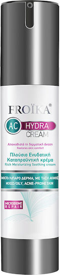 AC Hydra 24ωρη Ενυδατική & Ρυθμιστική Κρέμα Προσώπου κατά της Ακμής με Υαλουρονικό Οξύ 50ml