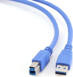 Cablexpert USB 3.0 Kabel USB-A-Stecker - USB-B-Stecker Blau 0.5m CCP-USB3-AMBM-0.5M