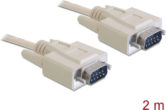 DeLock Καλώδιο RS232 9-pin male σε RS232 9-pin male 2m (82981)