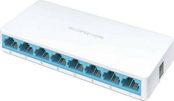 Mercusys MS108 v1 Unverwaltet L2 Switch mit 8 Ports Ethernet