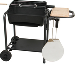 Somagic Roma Μαντεμένια Charcoal Grill with Wheels and Side Surface 51x37cm