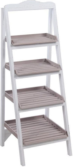 Inart Bibliothek Treppen Braun 37x35x97cm