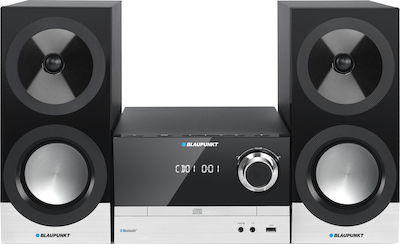 Blaupunkt Ηχοσύστημα 2.0 MS40BT 100W με CD / Digital Media Player και Bluetooth Μαύρο