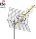 Matel Electronics AN10U-LTE Εξωτερική Κεραία Τηλεόρασης (δεν Απαιτεί Τροφοδοσία) Ασημί