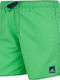 Solid Men's Swimwear Shorts Green