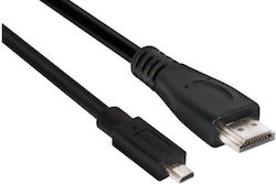 Club3D HDMI 1.4 Kabel HDMI-Stecker - Mikro-HDMI-Stecker 1m Schwarz