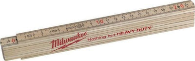 Milwaukee 4932459303 Wooden Folding Ruler 2m