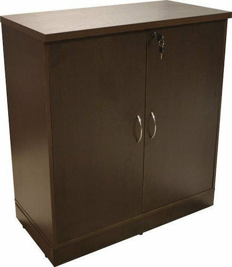 Ντουλάπι Γραφείου Ξύλινο με Κλειδαριά Wenge 80x41x80cm