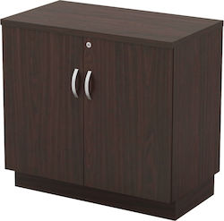 Ξύλινο Ντουλάπι Γραφείου Exec-33 με Κλειδαριά Wenge 80x45x75cm