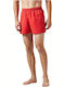 Basic Herren Badebekleidung Shorts Rot