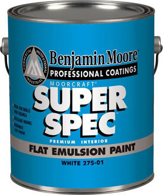 Benjamin Moore 275 SuperSpec Plastic Paint for Interior Use White 3lt
