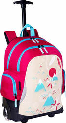 Bodypack Mountains Σχολική Τσάντα Τρόλεϊ Δημοτικού σε Φούξια χρώμα Μ32 x Π20 x Υ45cm