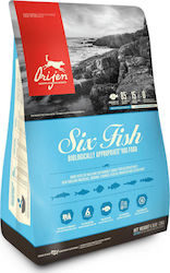 Orijen Six Fish 2kg Ξηρά Τροφή χωρίς Σιτηρά για Ενήλικους Σκύλους με Ψάρια