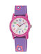 Q&Q Kids Analog Watch with Rubber/Plastic Strap Purple