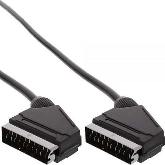 InLine Καλώδιο Scart male - Scart male 3m Μαύρο